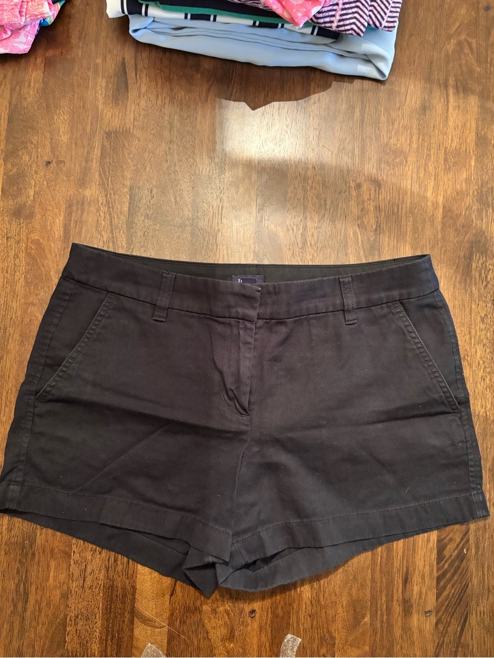 J. Crew Black Tailored Cotton-Blend Shorts